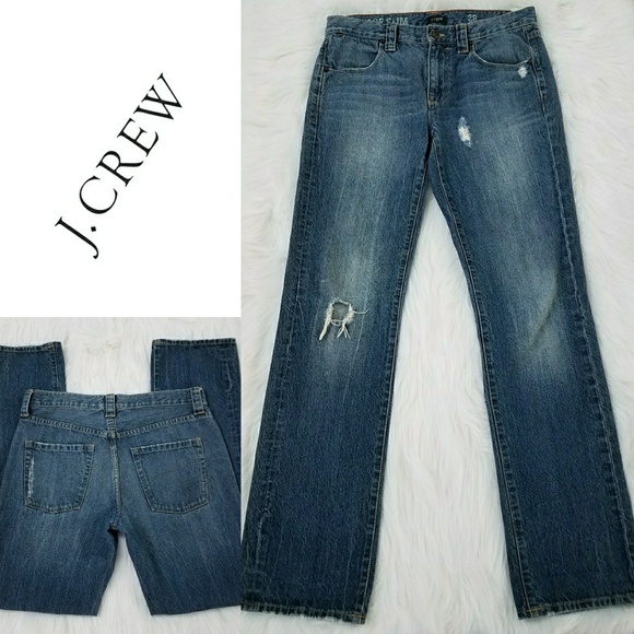 J.CREW Vintage Slim Destroyed Jeans Size 28 - Picture 1 of 8